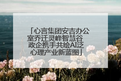 心言集团安吉办公室乔迁灵峰智慧谷 政企携手共绘AI泛心理产业新蓝图