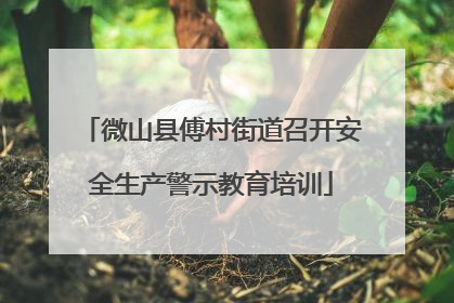 微山县傅村街道召开安全生产警示教育培训