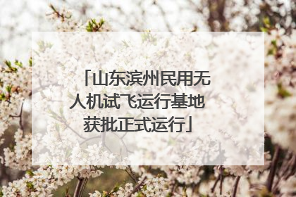 山东滨州民用无人机试飞运行基地获批正式运行
