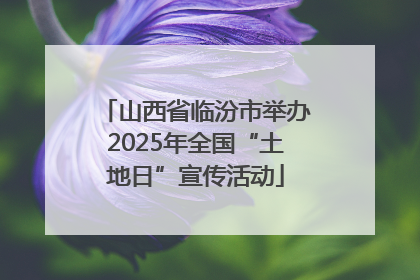 山西省临汾市举办2025年全国“土地日”宣传活动