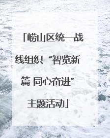 崂山区统一战线组织“智览新篇 同心奋进”主题活动