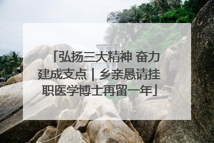 弘扬三大精神 奋力建成支点｜乡亲恳请挂职医学博士再留一年