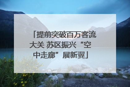 提前突破百万客流大关 苏区振兴“空中走廊”展新翼