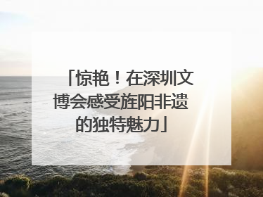 惊艳！在深圳文博会感受旌阳非遗的独特魅力
