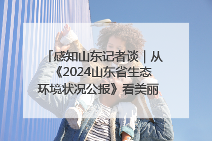 感知山东记者谈｜从《2024山东省生态环境状况公报》看美丽山东建设的“成绩单”与“任务书”