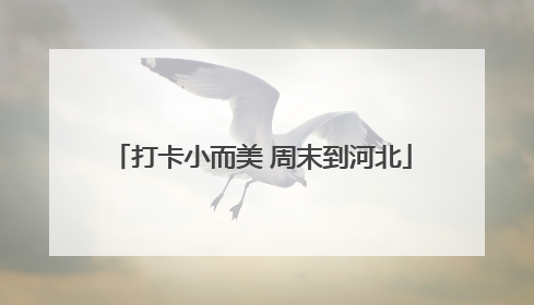 打卡小而美 周末到河北