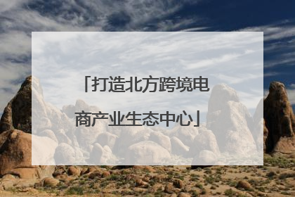 打造北方跨境电商产业生态中心
