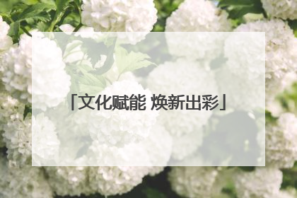 文化赋能 焕新出彩