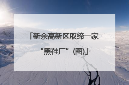 新余高新区取缔一家“黑鞋厂”(图)