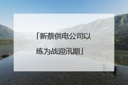 新蔡供电公司以练为战迎汛期