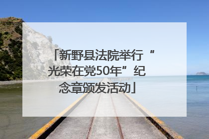 新野县法院举行“光荣在党50年”纪念章颁发活动