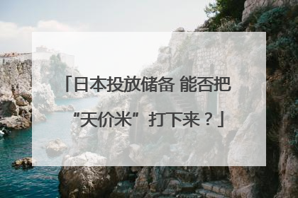 日本投放储备 能否把“天价米”打下来？