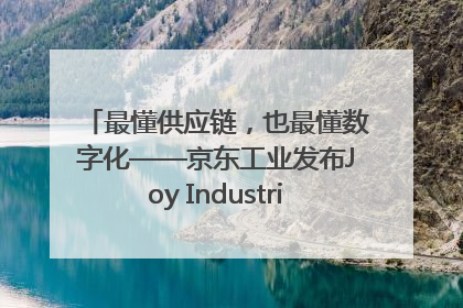 最懂供应链，也最懂数字化——京东工业发布Joy Industrial 重塑工业未来