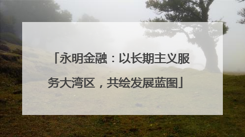 永明金融：以长期主义服务大湾区，共绘发展蓝图