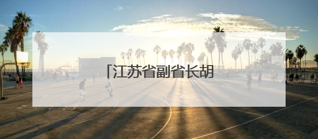 江苏省副省长胡彬郴，分工明确