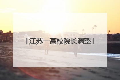 江苏一高校院长调整