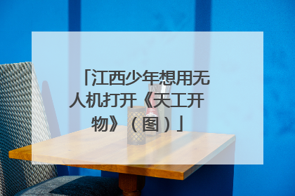江西少年想用无人机打开《天工开物》（图）