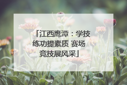 江西鹰潭：学技练功提素质 赛场竞技展风采