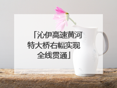 沁伊高速黄河特大桥右幅实现全线贯通