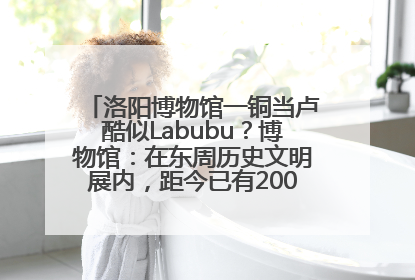洛阳博物馆一铜当卢酷似Labubu？博物馆：在东周历史文明展内，距今已有2000多年历史