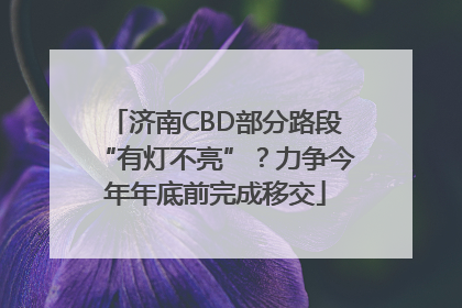济南CBD部分路段“有灯不亮”？力争今年年底前完成移交