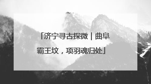 济宁寻古探微｜曲阜霸王坟，项羽魂归处