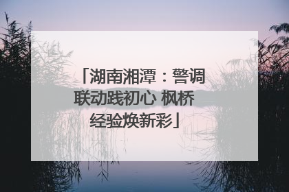 湖南湘潭：警调联动践初心 枫桥经验焕新彩