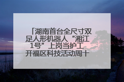 湖南首台全尺寸双足人形机器人“湘江1号”上岗当护工 开福区科技活动周十大科创项目签约
