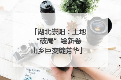 湖北崇阳：土地“破局”绘新卷 山乡巨变绽芳华