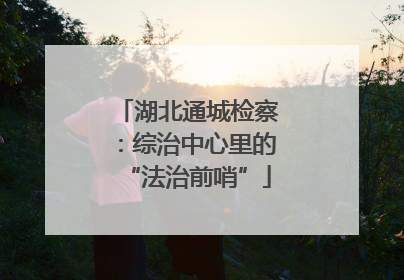 湖北通城检察：综治中心里的“法治前哨”