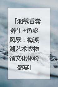 湘绣香囊养生+色彩风暴：梅溪湖艺术博物馆文化体验盛宴