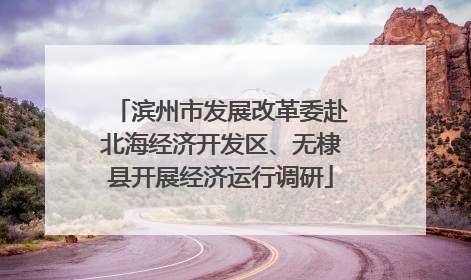 滨州市发展改革委赴北海经济开发区、无棣县开展经济运行调研