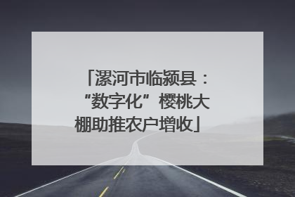 漯河市临颍县：“数字化”樱桃大棚助推农户增收