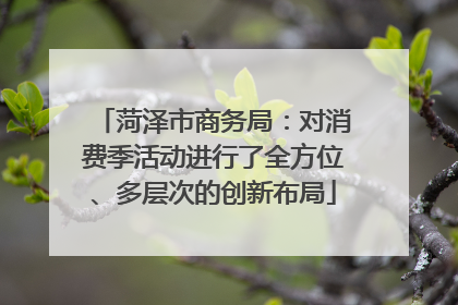 菏泽市商务局：对消费季活动进行了全方位、多层次的创新布局