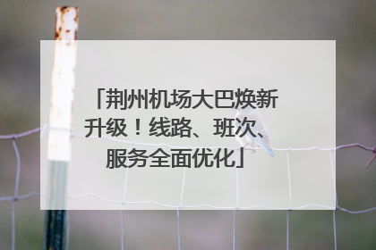 荆州机场大巴焕新升级！线路、班次、服务全面优化