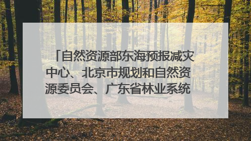 自然资源部东海预报减灾中心、北京市规划和自然资源委员会、广东省林业系统等正在招聘｜招聘信息