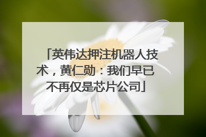 英伟达押注机器人技术，黄仁勋：我们早已不再仅是芯片公司