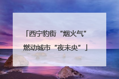 西宁豹街“烟火气” 燃动城市“夜未央”