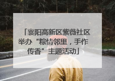 襄阳高新区紫薇社区举办“粽情邻里，手作传香”主题活动