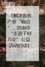 解决畜牧产业“痛点”，济南市“走进千村万企”公益活动启动