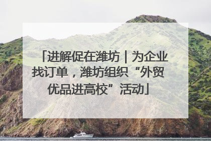 进解促在潍坊｜为企业找订单，潍坊组织“外贸优品进高校”活动