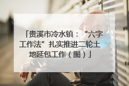 贵溪市冷水镇：“六字工作法”扎实推进二轮土地延包工作（图）