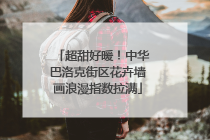 超甜好暖！中华巴洛克街区花卉墙画浪漫指数拉满