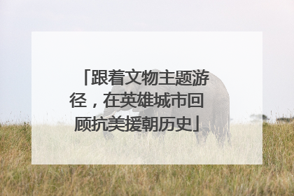 跟着文物主题游径，在英雄城市回顾抗美援朝历史