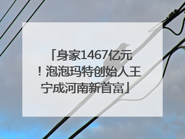 身家1467亿元！泡泡玛特创始人王宁成河南新首富