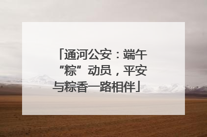 通河公安：端午“粽”动员，平安与粽香一路相伴