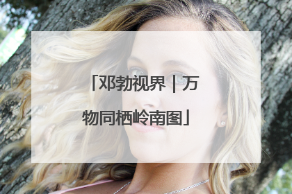邓勃视界｜万物同栖岭南图