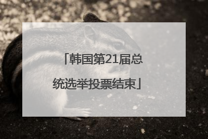 韩国第21届总统选举投票结束