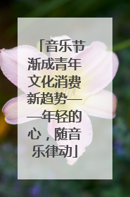 音乐节渐成青年文化消费新趋势——年轻的心，随音乐律动