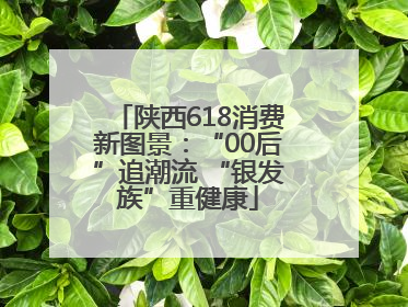 陕西618消费新图景：“00后”追潮流 “银发族”重健康